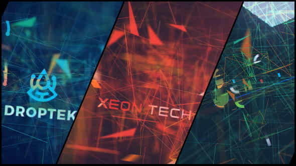Chaos Technology Abstract Logo - VideoHive 32637604