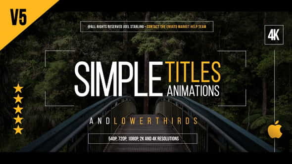 Gold Simple Titles for Final - VideoHive 19631556