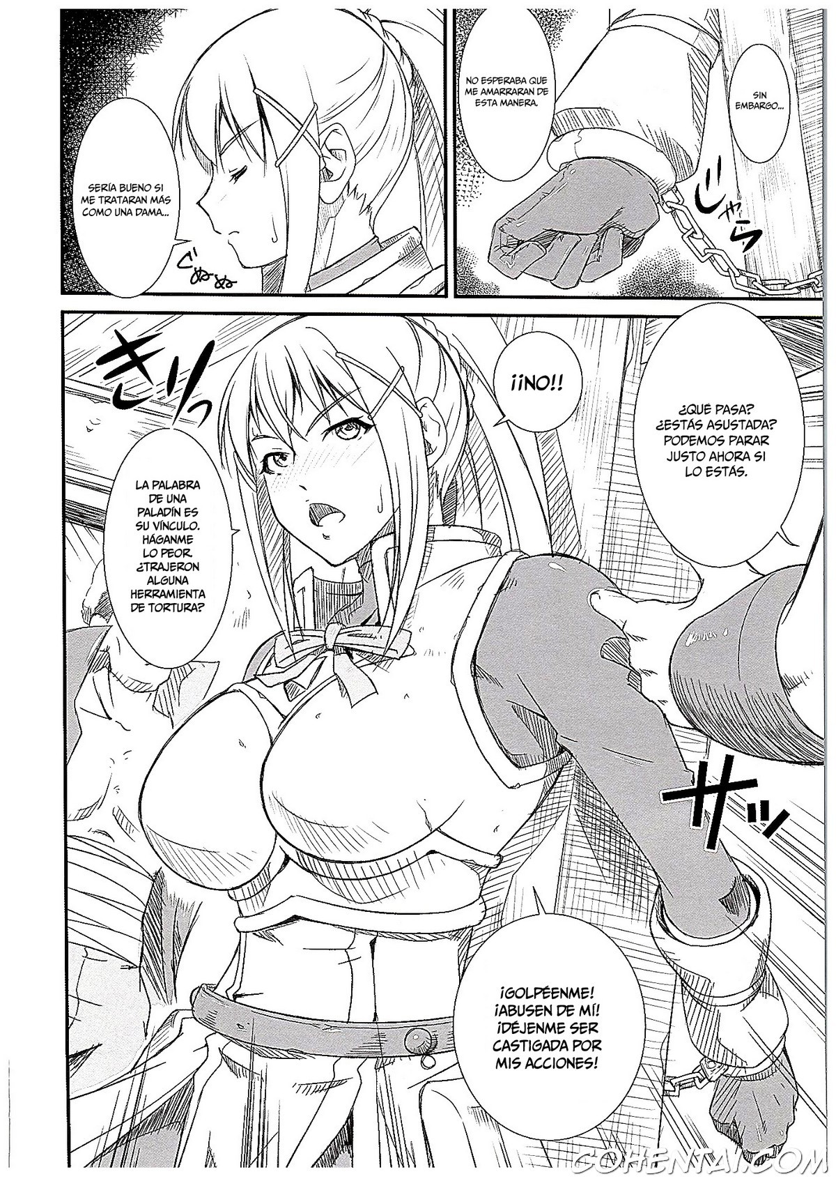 Kono Iyarashii Sei Kishi ni ○○ o! (Kono Subarashii Sekai ni Syukufuku o!) xxx comics manga porno doujin hentai español sexo 