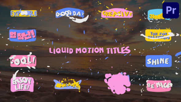 Liquid Motion Titles - VideoHive 47679270