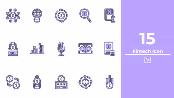 Fintech Icon After Effects - VideoHive 49385610