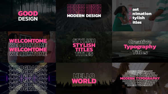 Typography Titles - VideoHive 48659343