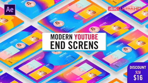 Modern Youtube End Screens - VideoHive 26371058