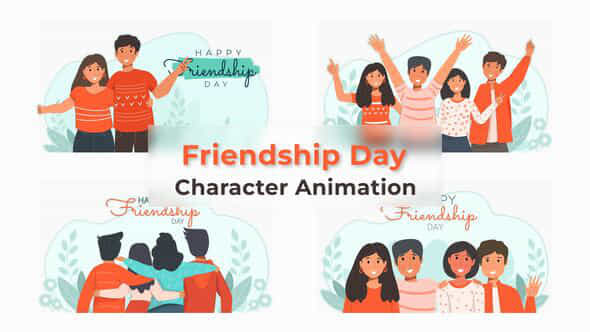 Friendship Day Animated - VideoHive 38193487