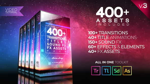 Premiere PRO Pack: Transitions Titles - VideoHive 21474240