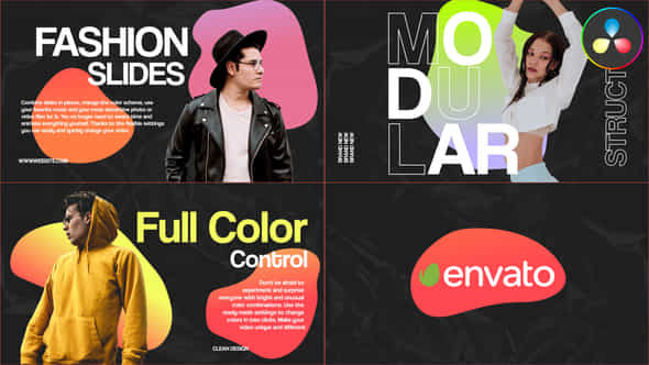 Liquid Fashion Slides Davinci Resolve - VideoHive 50406266