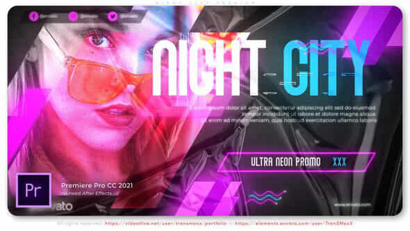Night City Neon - VideoHive 39202018
