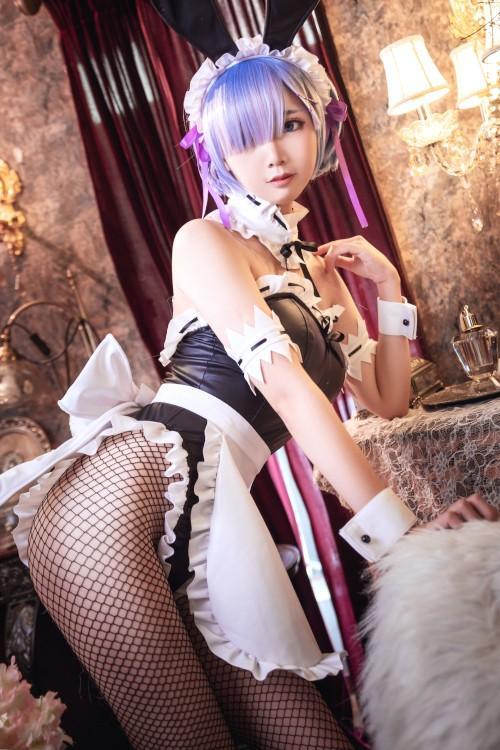 Cosplay 面饼仙儿 网袜蕾姆