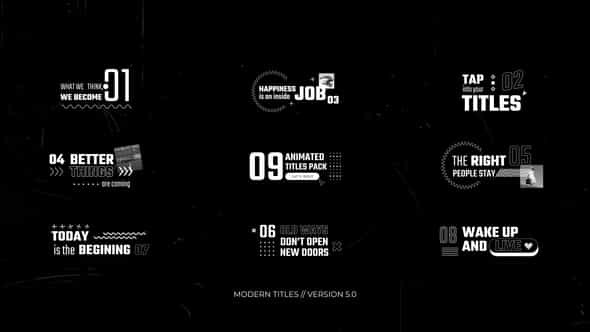 Modern Titles - VideoHive 47441663