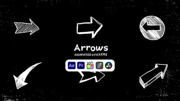 Arrows Animated Stickers - VideoHive 50571401