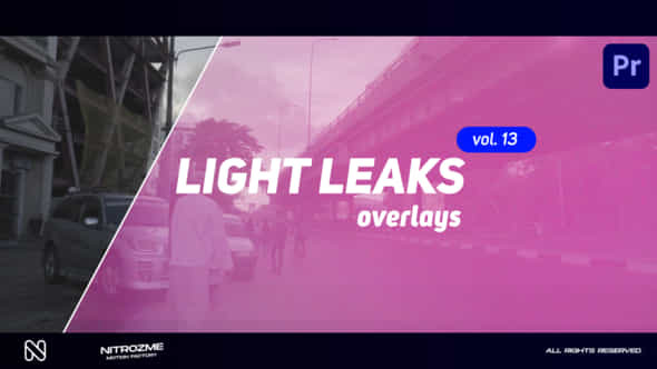 Light Leaks Overlays - VideoHive 48037678