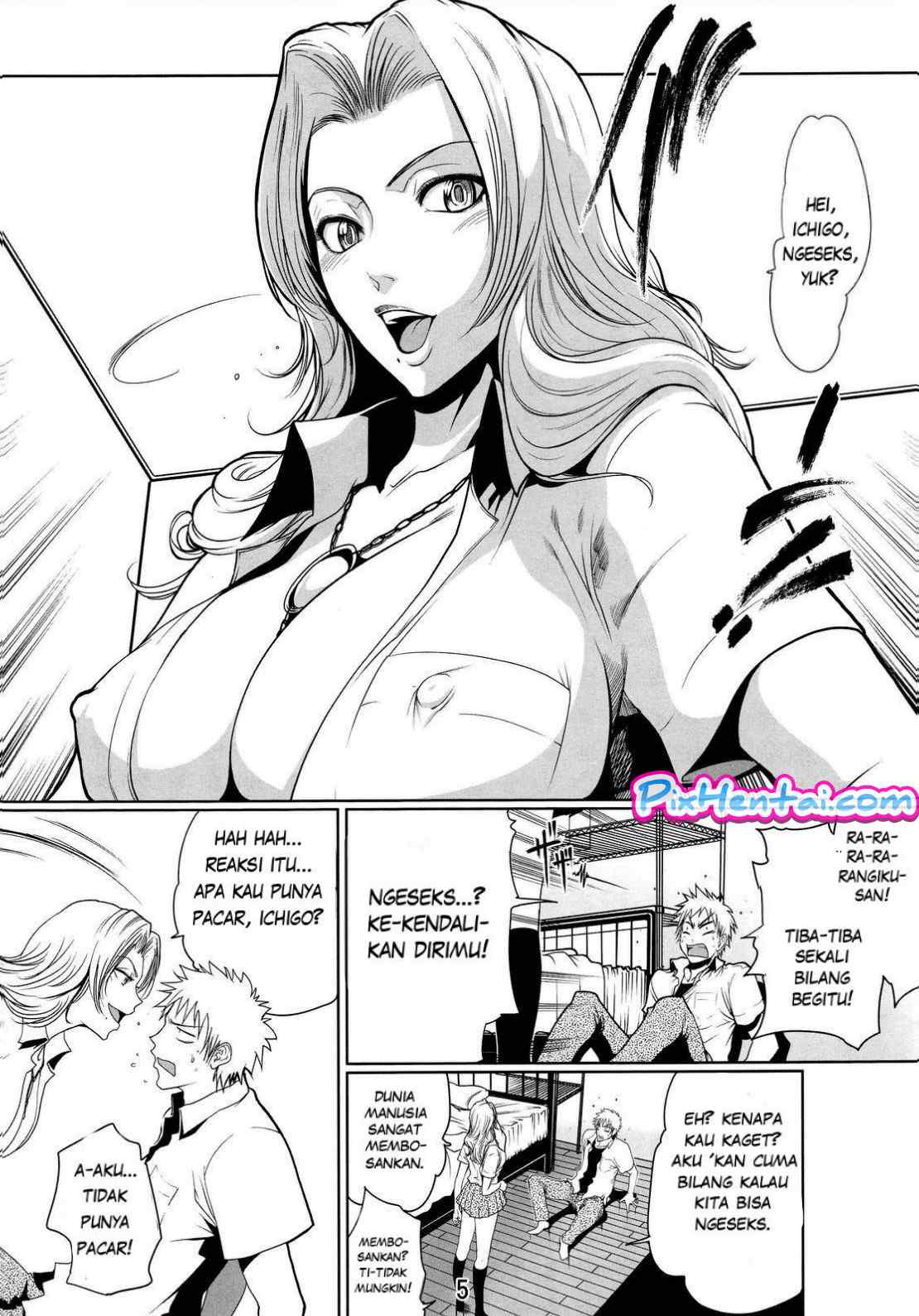 Komik Hentai Bleach - Memek Rangiku Matsumoto mendapat Double Penetrasi Manga Sex Porn Doujin XXX Bokep 03