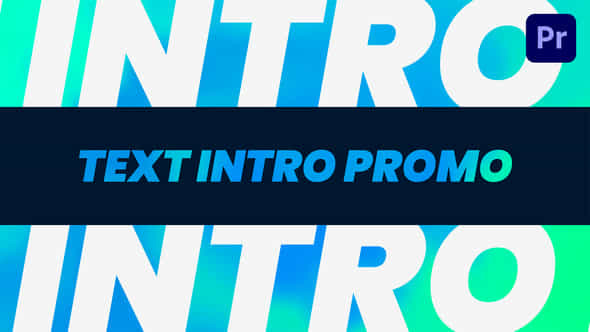 Text Intro Promo - VideoHive 38284737