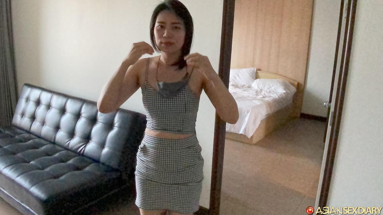 Hot Asian MILF Ammy sucks & rides a big dick while teasing in a sexy outfit(19)