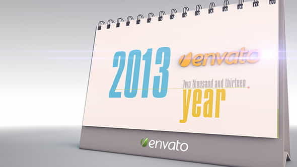 The Desk Calendar - VideoHive 5338675