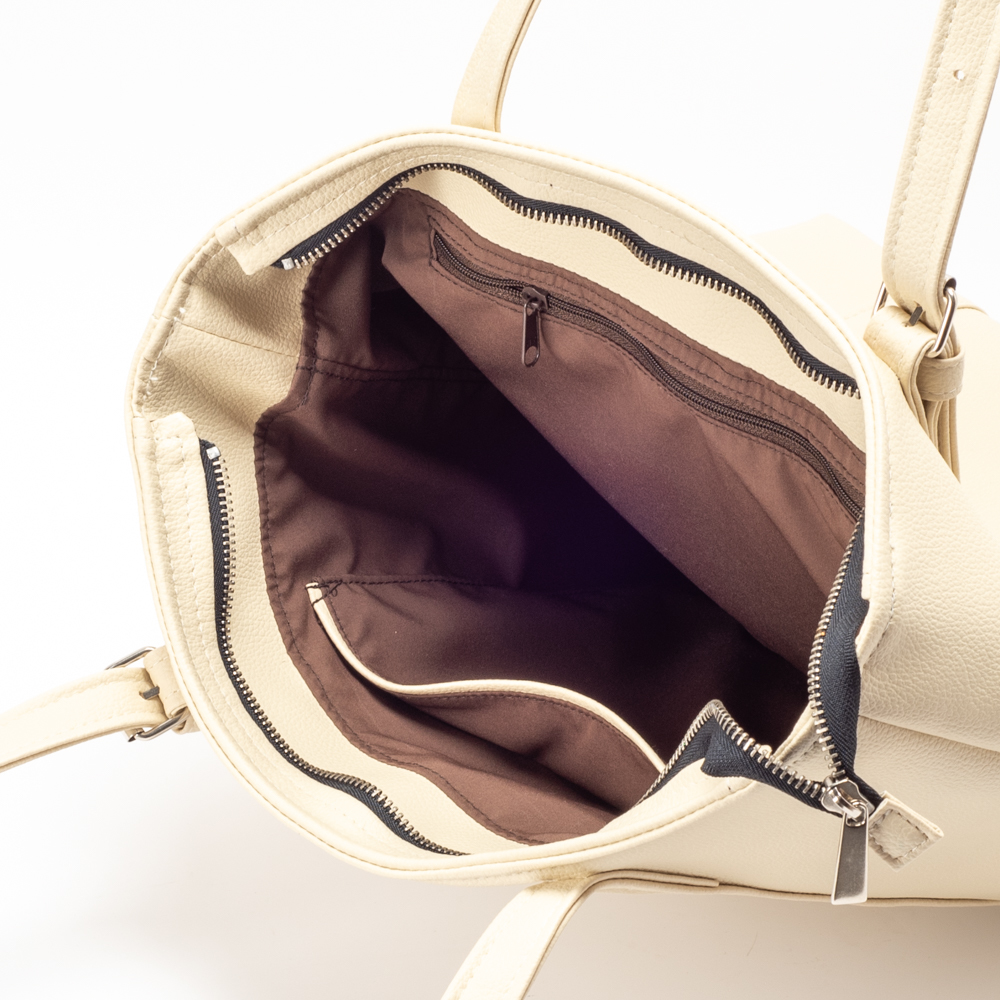 Big size／side gather bag／beige Ultra-light large-capacity tow bag-beige - Shop spring