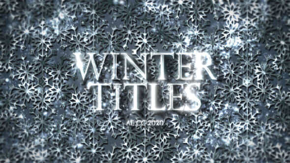 Luxury Winter Titles - VideoHive 42745670