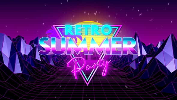 Retro Summer Party Opener - VideoHive 24301945