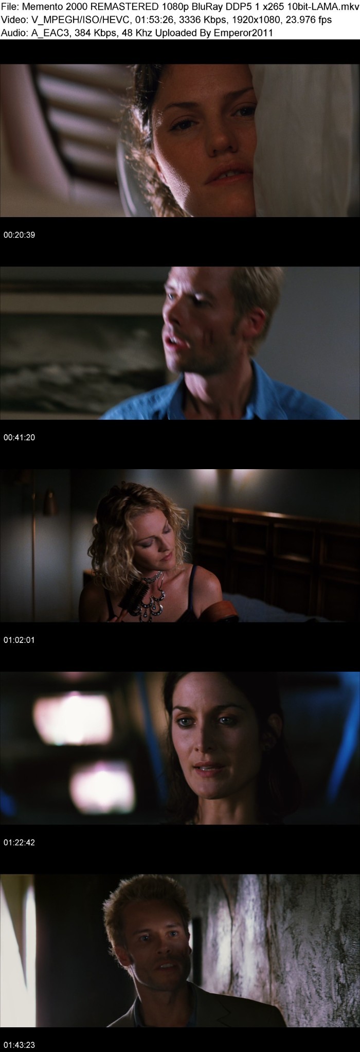 Memento (2000) REMASTERED 1080p BluRay DDP5 1 x265 10bit-LAMA Je8EExgB_o