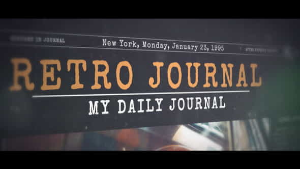 History in Journal - VideoHive 19561125