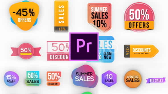 Trendy Sales Badges - MOGRT - VideoHive 25267379