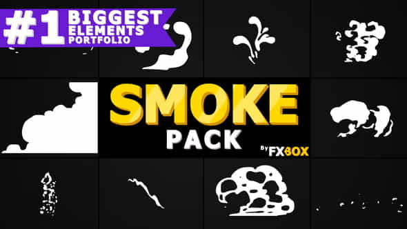 Cartoon Smoke Elements And Transitions - VideoHive 21241906