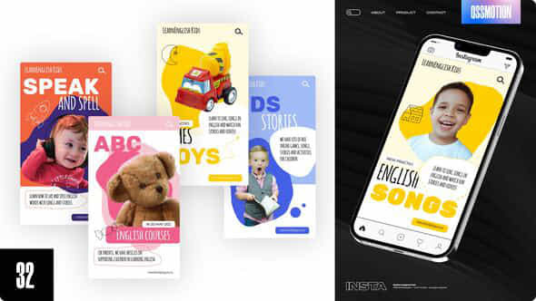 Kids Instagram Stories - VideoHive 43930395