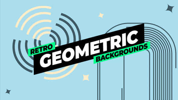 Retro Geometric Backgrounds - VideoHive 52904739