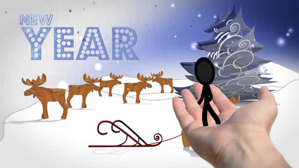 New Years Eve Christmas Inkman - VideoHive 722236