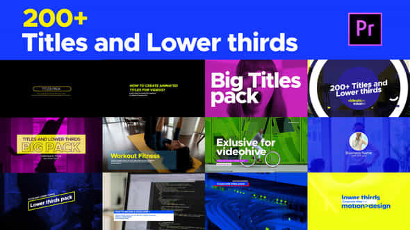 Titles and Lower - VideoHive 26608745