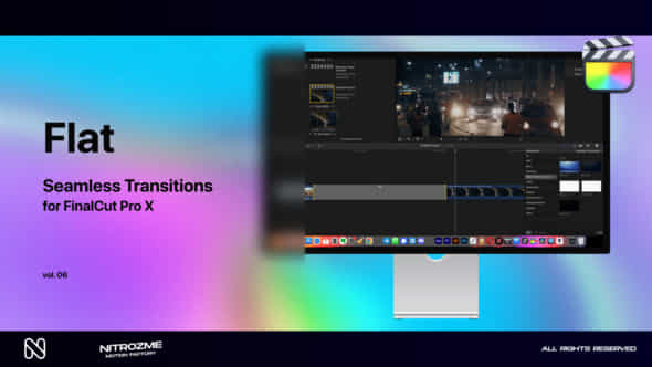 Flat Transitions - VideoHive 47985850