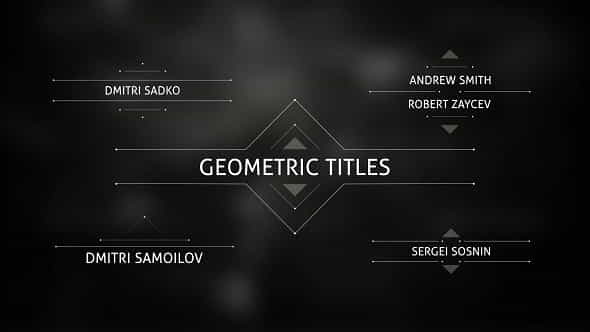 Geometric Titles - VideoHive 14745548