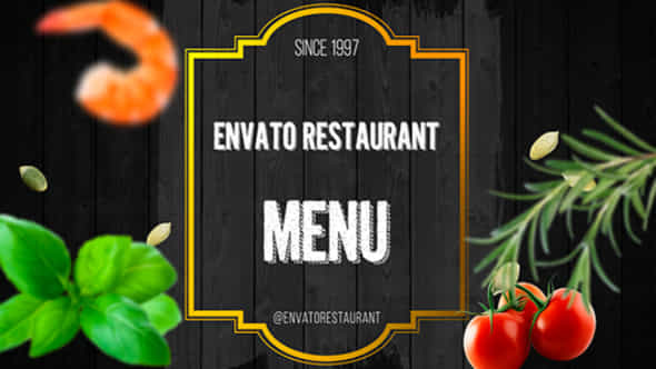 Restaurant Menu - VideoHive 21082873