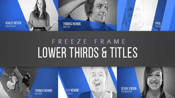 Freeze Frame Corporate Lower Thirds - VideoHive 17275098