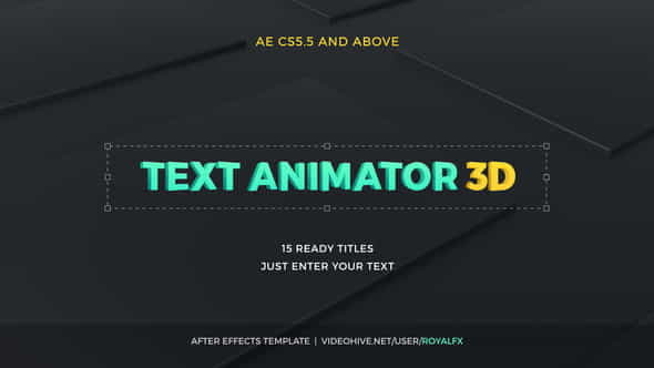 TypeX - 3D Corporate Pack: - VideoHive 17549177