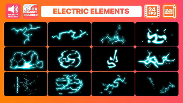 Hand Drawn Electric Elements Pack - VideoHive 22006958