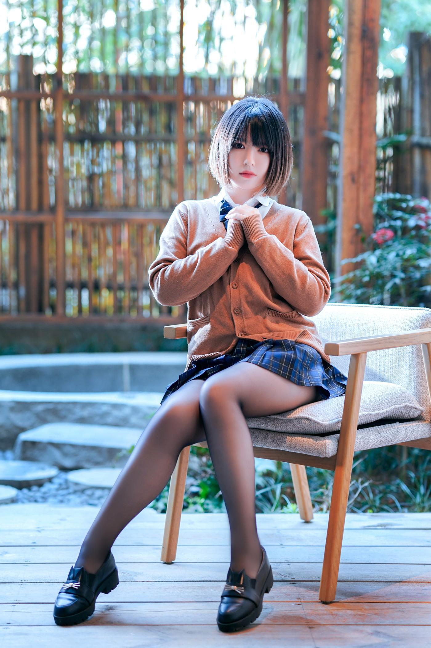 Cosplay 半半子Banbanko 彼女の制服(45)