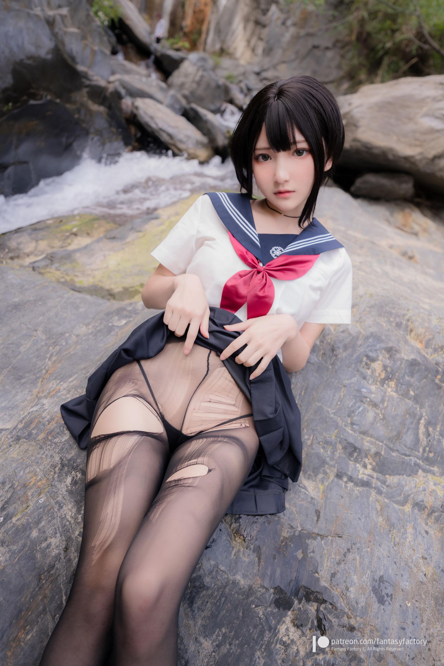 [Cosplay] 小丁 《Fantasy Factory》 – 女仆 JK 死库水(67)