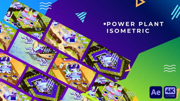 Power Plants Isometric | After - VideoHive 34932835