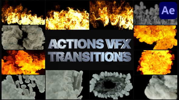 Smoke And Fire Transitions | - VideoHive 30139156