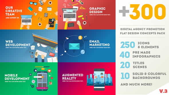 Digital Agency Promotion - Flat - VideoHive 14217949
