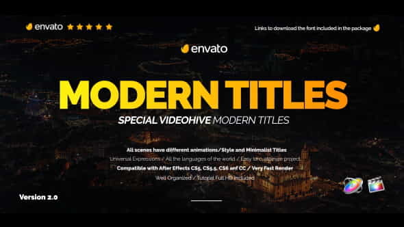 Modern Promo Titles Pack for - VideoHive 20587062