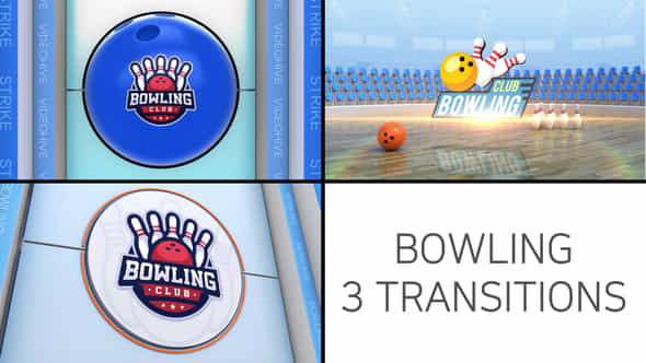 Bowling Logo Transition - VideoHive 48670994