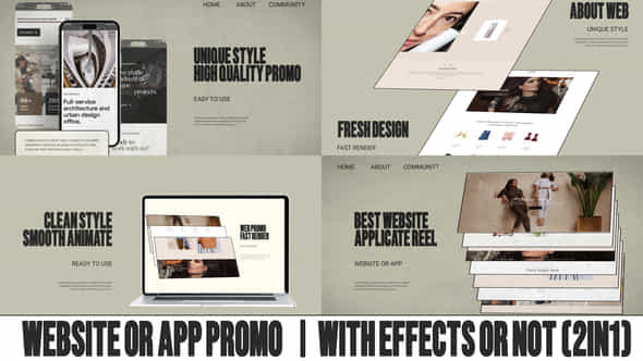 Website And App Promo 2In1 - VideoHive 57271998