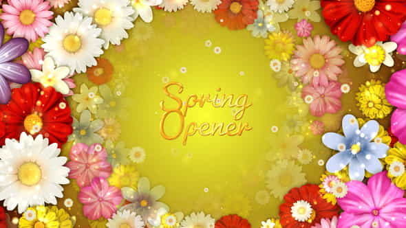 Spring Flowers Titles - VideoHive 36766429