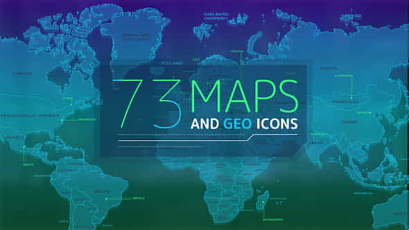 73 Maps And Geo Icons - VideoHive 25256342
