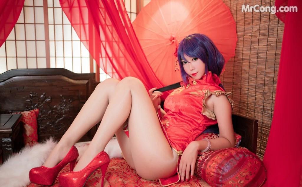 Coser@Money冷冷 No.015: 高雄红旗袍 (15 photos)(2)