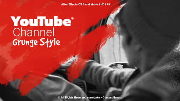 YouTube Channel Grunge Style - VideoHive 26592493