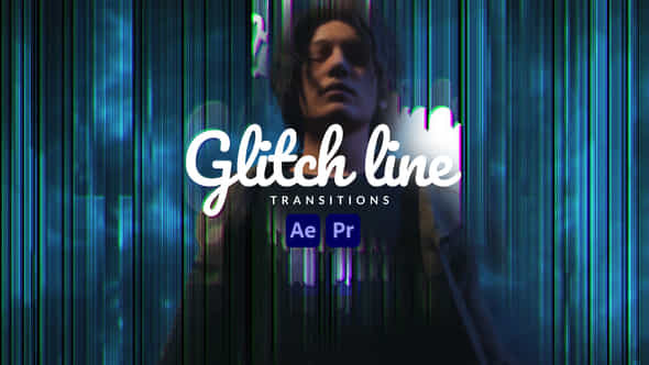 Glitch Line Transitions - VideoHive 46175866