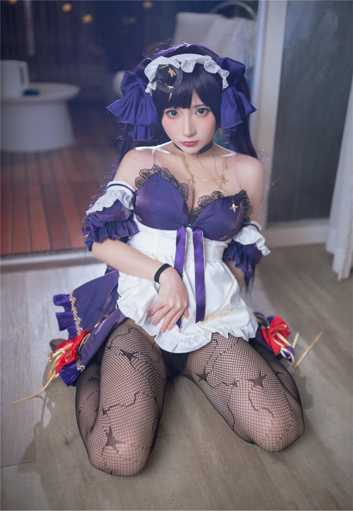 Cosplay 是三不是世 原神莫娜女仆(4)